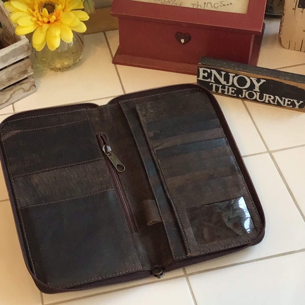 Vintage Dark Chocolate Wallet/Folio Case